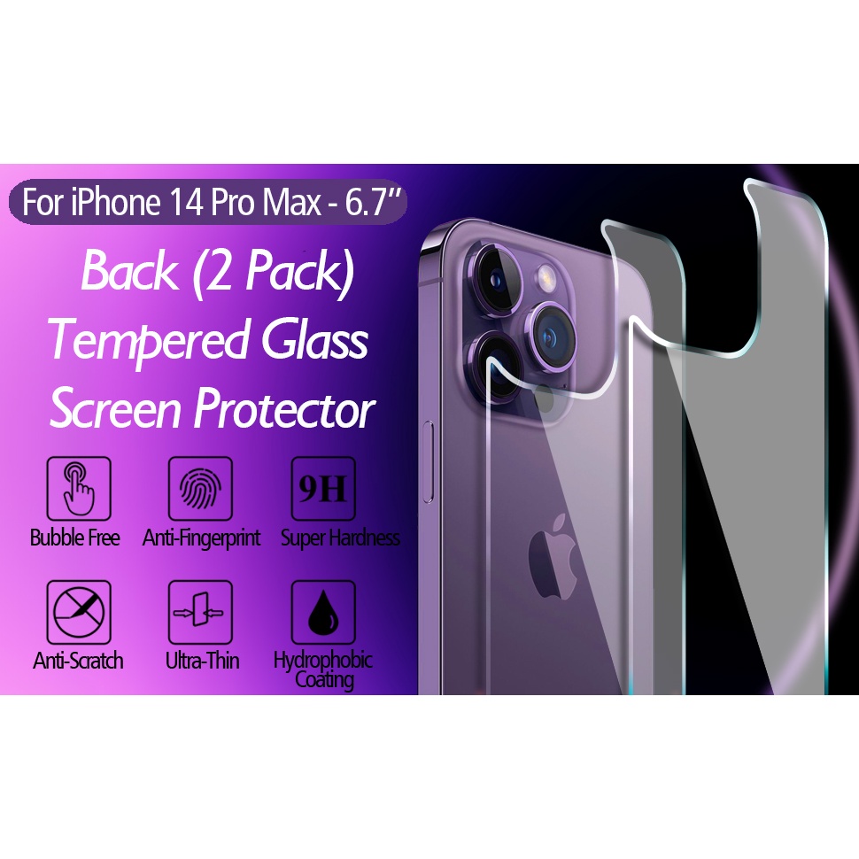 Untuk Iphone 14 Pro MAX Pelindung Layar Depan Belakang HD Clarity Anti Fingerprint Scratch HapticTouch Tempered Glass Untuk Iphone14 13 12 11 Pro MAX X Xs MAX XR 6 7 8 Plus 14 Plus