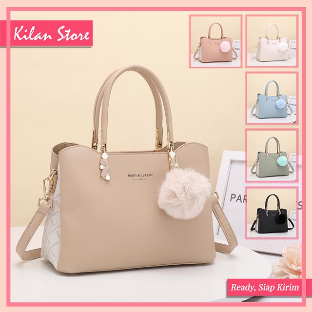 Tas Wanita Humaira 1610216 - Hand Bag Import Paris & Classic 98984 [Ukuran 25cm]