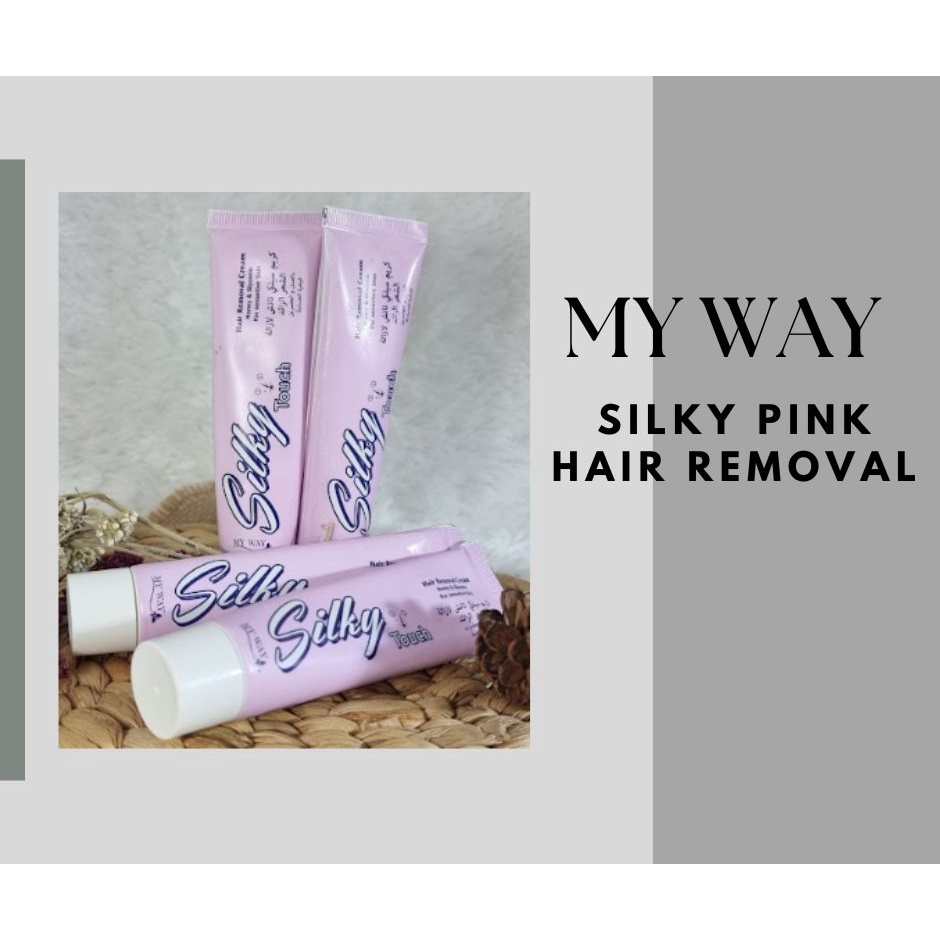 SILKY TOUCH PINK MY WAY Hair Removal 100% Original Original Silky Touch My Way Krim Perontok Bulu Pe
