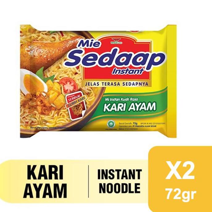 

R88 Mie Sedaap Instan Kuah Kari Ayam 72 gr x 2 PROMO SPESIAL ☛