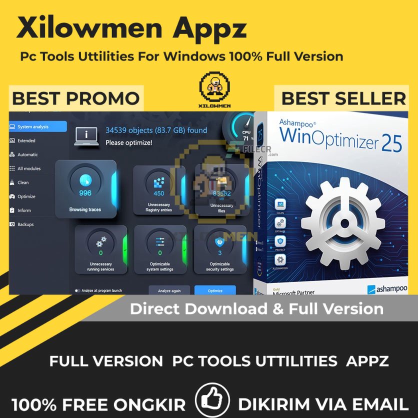 [Full Version] Ashampoo WinOptimizer Pro PC Tools Software Utilities Lifetime Win OS