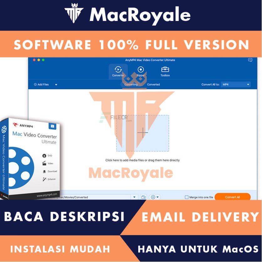 [MacOS] AnyMP4 Mac Video Converter Ultimate Full Version Lifetime Full Garansi