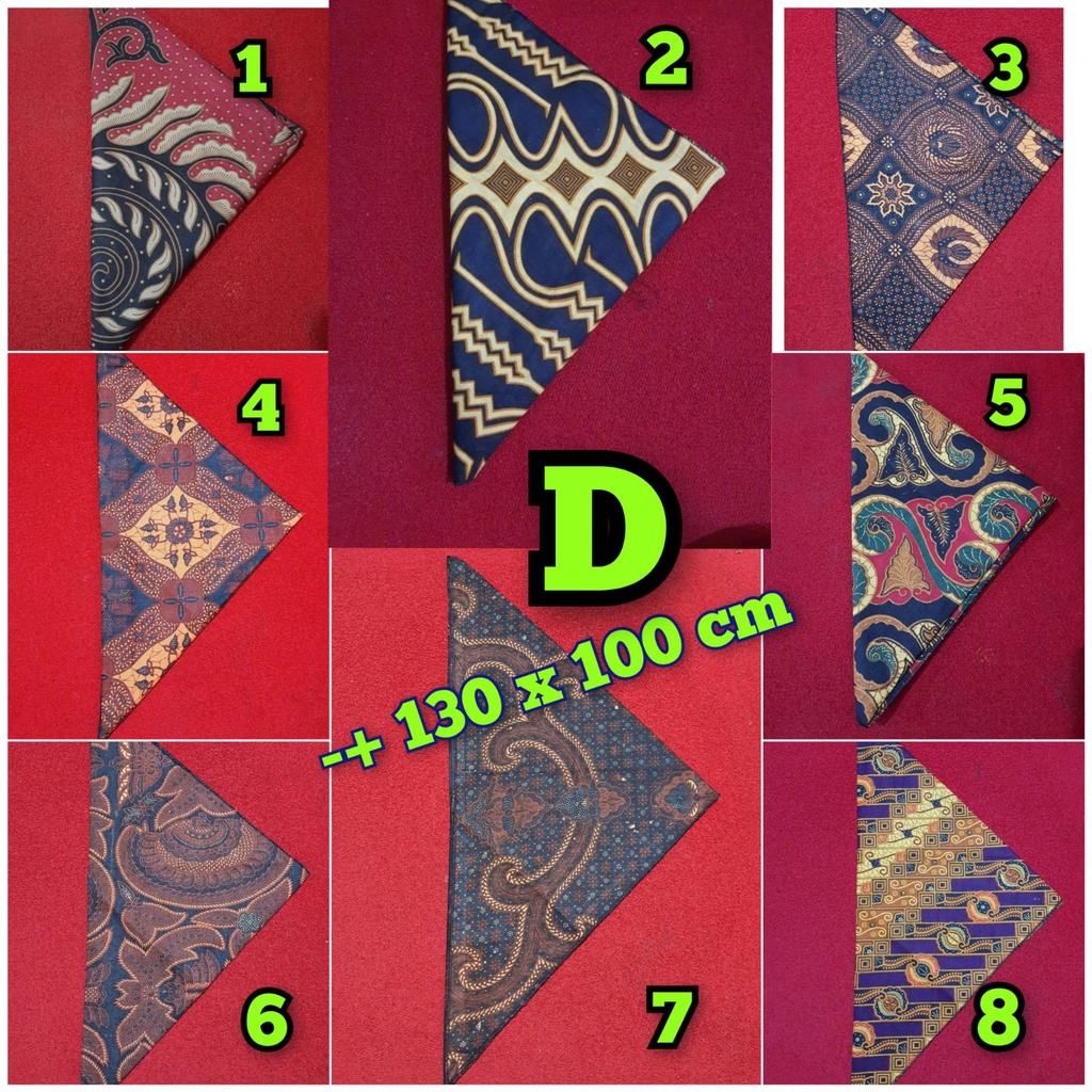 iket segi tiga slayer sunda SYAL jawa batik tradisional dewasa anak ubah bentuk suka suka 1,3 METER X100 CM (05)