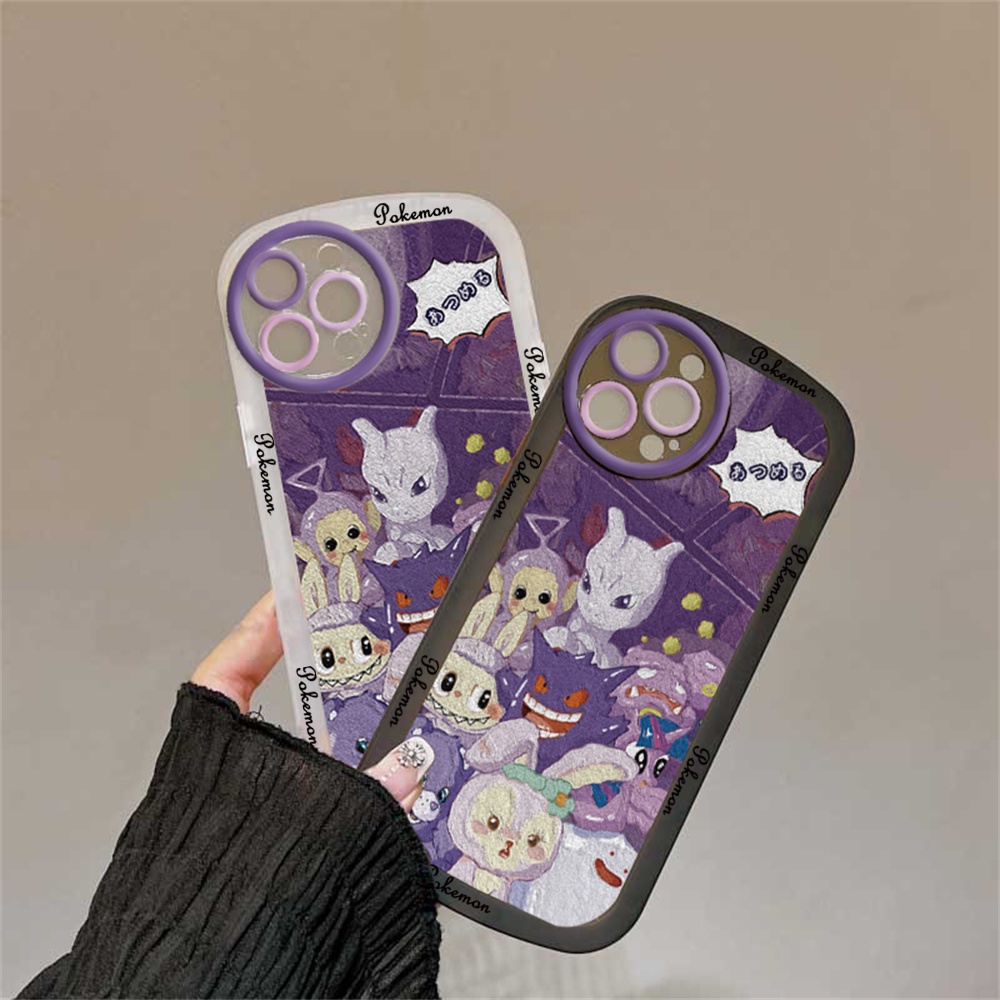 IPHONE Case Kompatibel Untuk Iphone14 14 Pro 14 Pro Max11 11 Pro Max12 12 Pro 12 Pro Max IPhone13 Pro Max 6 6S 7 8 Plus SE 2020 Pokemon Dan StellaLou in Purple Soft Fasion TPU Cover