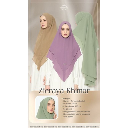 Khimar Zieraya Original Valenshaqueen Hijab // Khimar ceruty 2layer