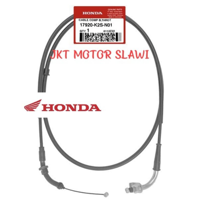 17920 k2s n01 kabel gas bawah vario 160 asli honda