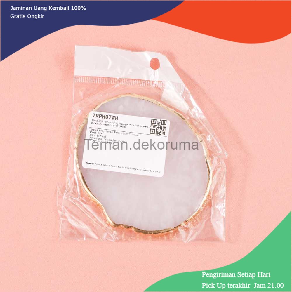 TD- TMP BLUELANS Tempat Piring Perhiasan Jewelry Display Plate Resin - 5123