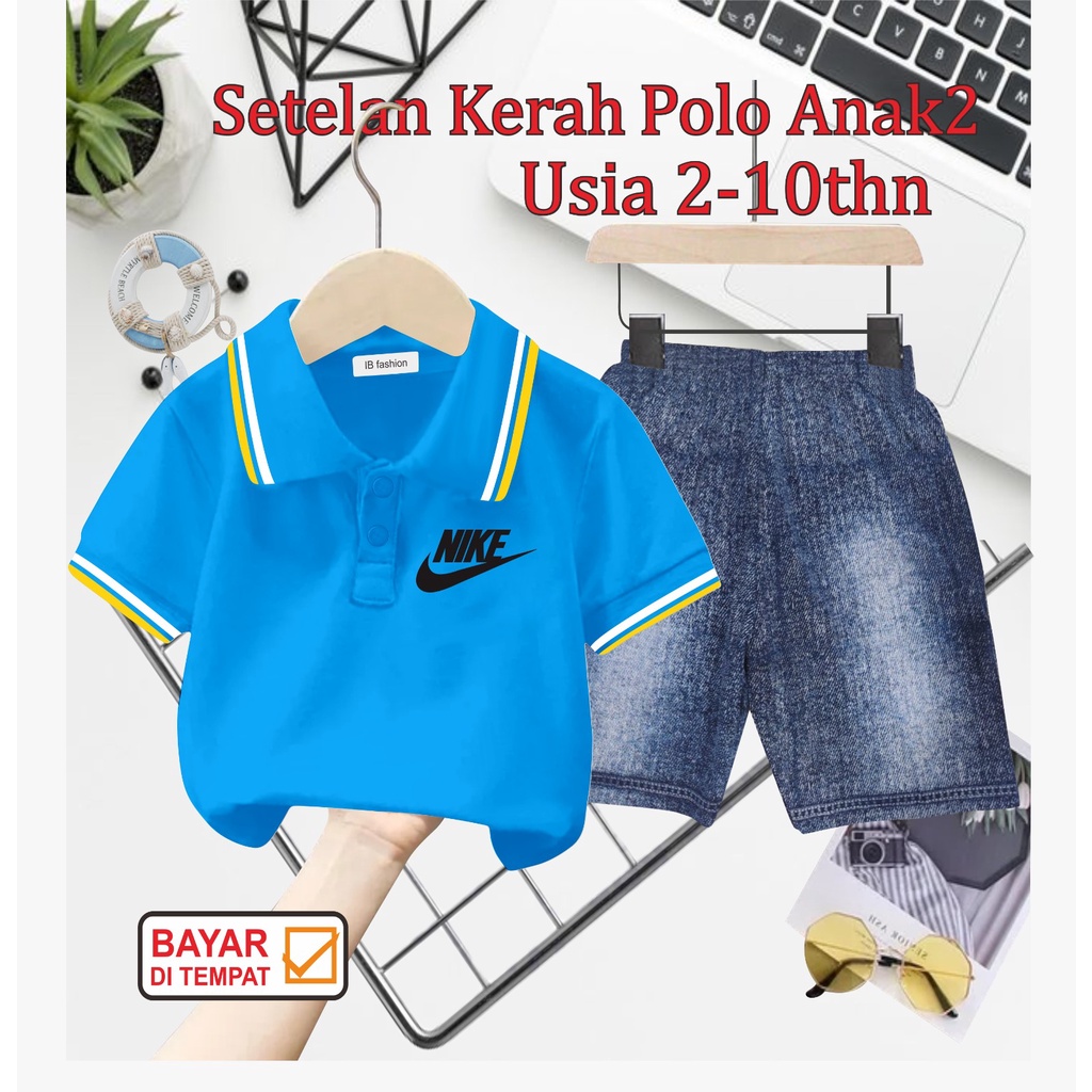 ((IB))SETELAN ANAK2 KERAH POLO/N1K3 DIGITAL SABLON