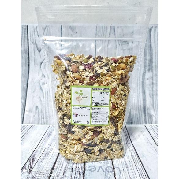 

Gvt80 SUPER MUESLI 250gr - Rolled Oat, Almond, Cashew, Pumpkin Seed, Cranberry, Sunflower Seed Spektakuler