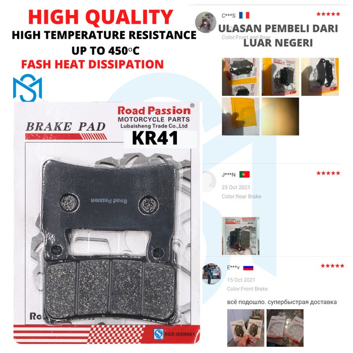 KAMPAS REM NISSIN SAMURAI 4 PISTON ORIGINAL OEM HIGH TEMP RESISTANCE