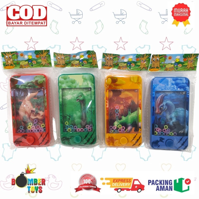 MAINAN ANAK WATER GAME Cincin AIR GAMBAR  tradisional jadul DINO DAN UNICORN PRINCESS ADU RING