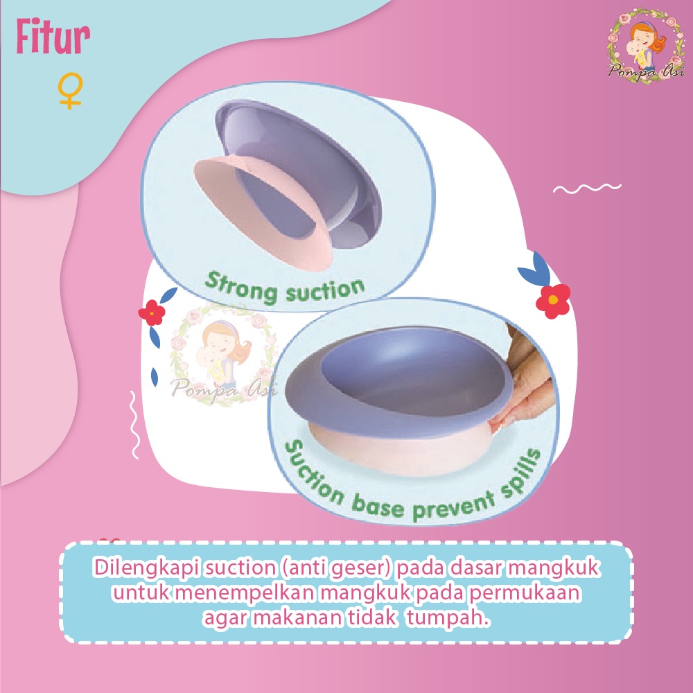 Baby Safe Suction Bowl / Mangkok Silicon Bayi / Feeding Set Bayi / Perlengkapan MPASI