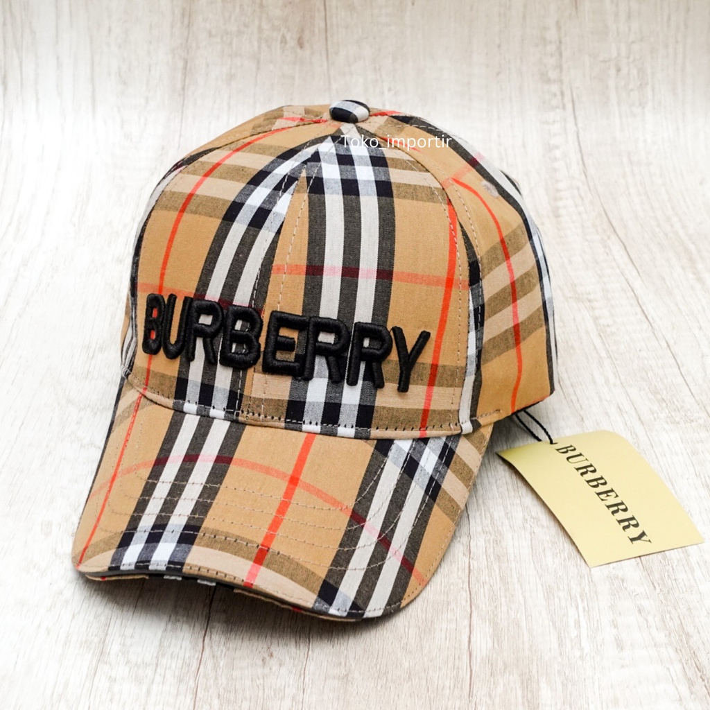 Topi Burberry Baseball Pria Import Mirror Original Premium High Quality