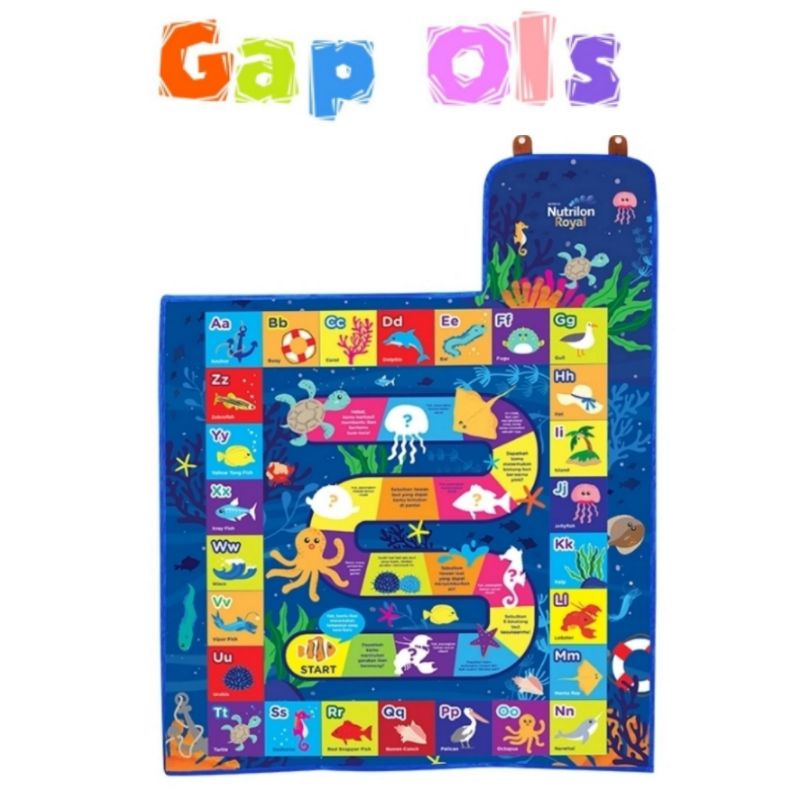 Playmat Nutrilon Karpet Main Nutrilon Sea Creature Tema Laut mainan edukasi mainan activity