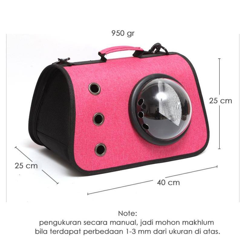 Waterproof Pet Carrier Transparent Bag Tas Peliharaan Travel Anjing Kucing / Pet Cargo / Tas Anjing Kucing/TAS RANSEL KUCING