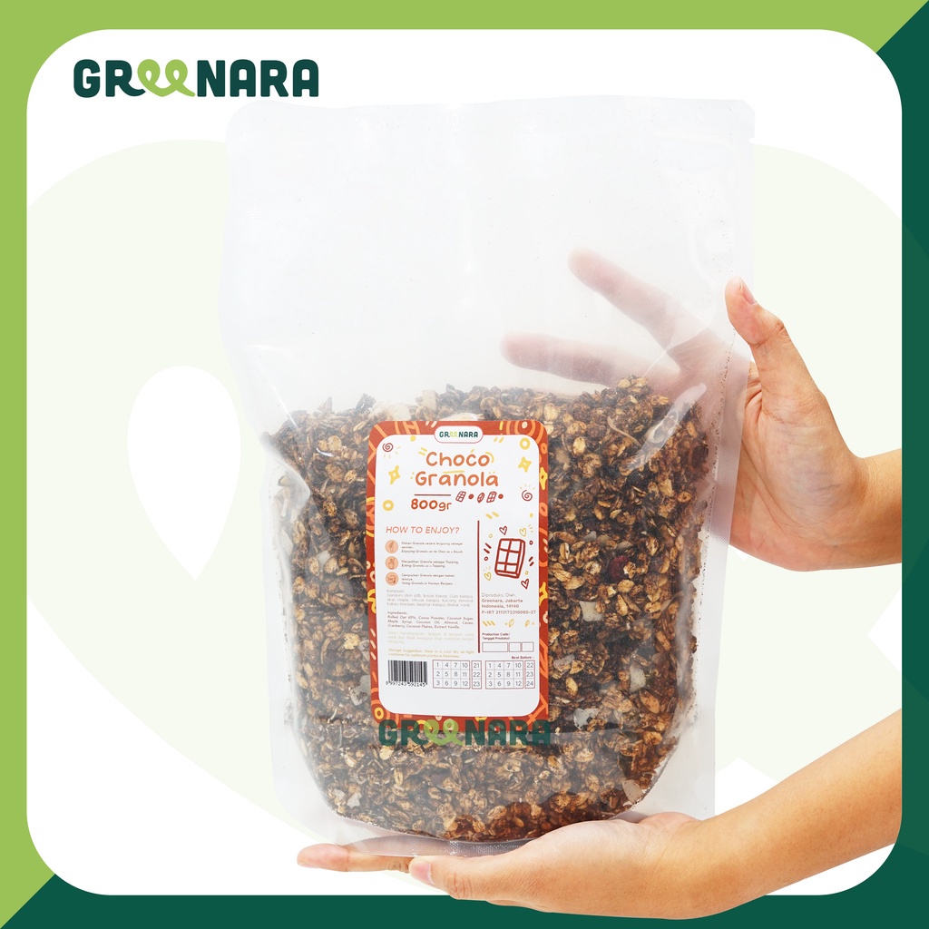 

✨NEW✨ -Greenara Vegan Granola Choco 800gr / Granola Cinnamon 800 gram- 1.1.23