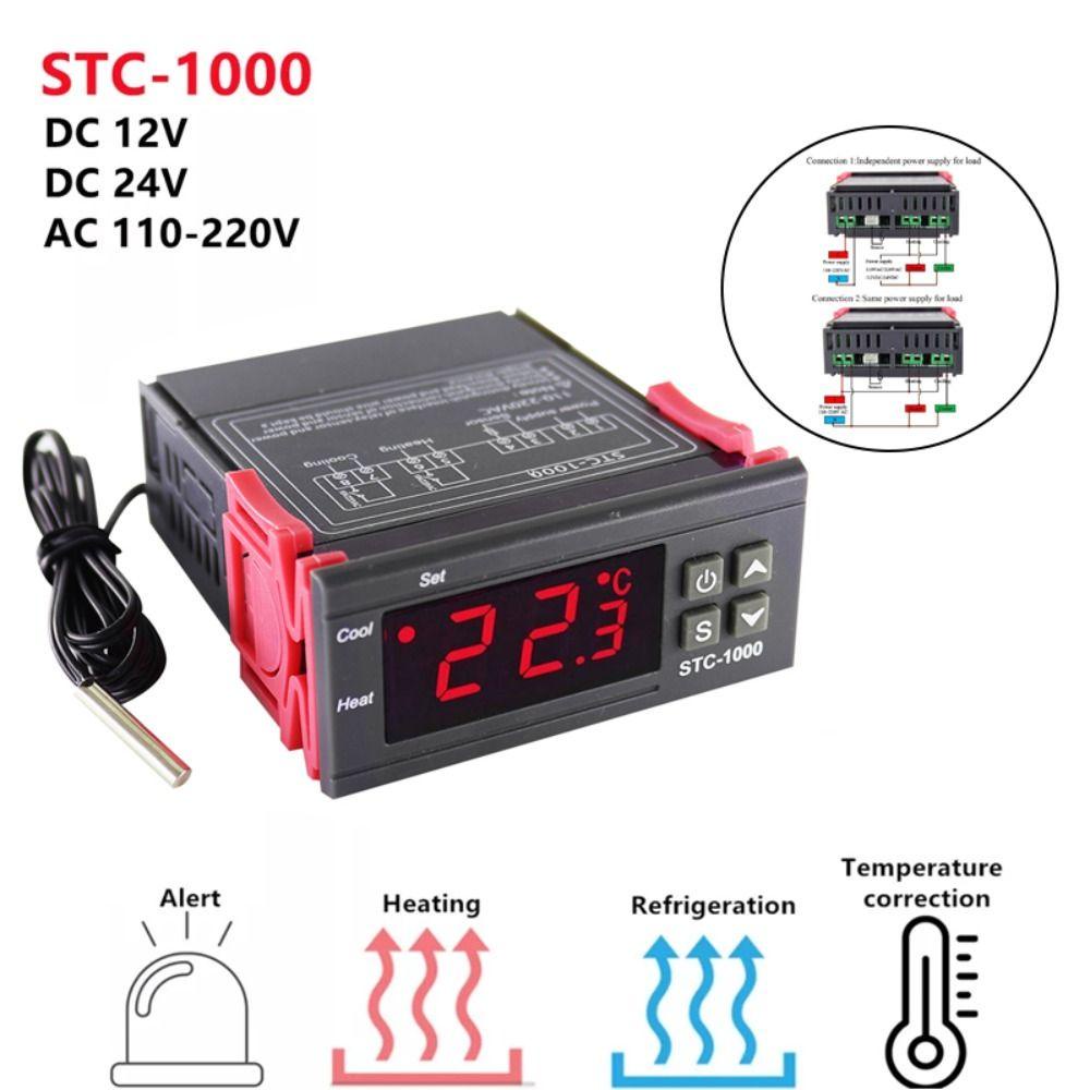 【 ELEGANT 】 Alat Pengatur Suhu Temperatur STC-1000 Temperature Regulator Thermometer Controller Mesin Tetas Hygrometer Controller Thermostat