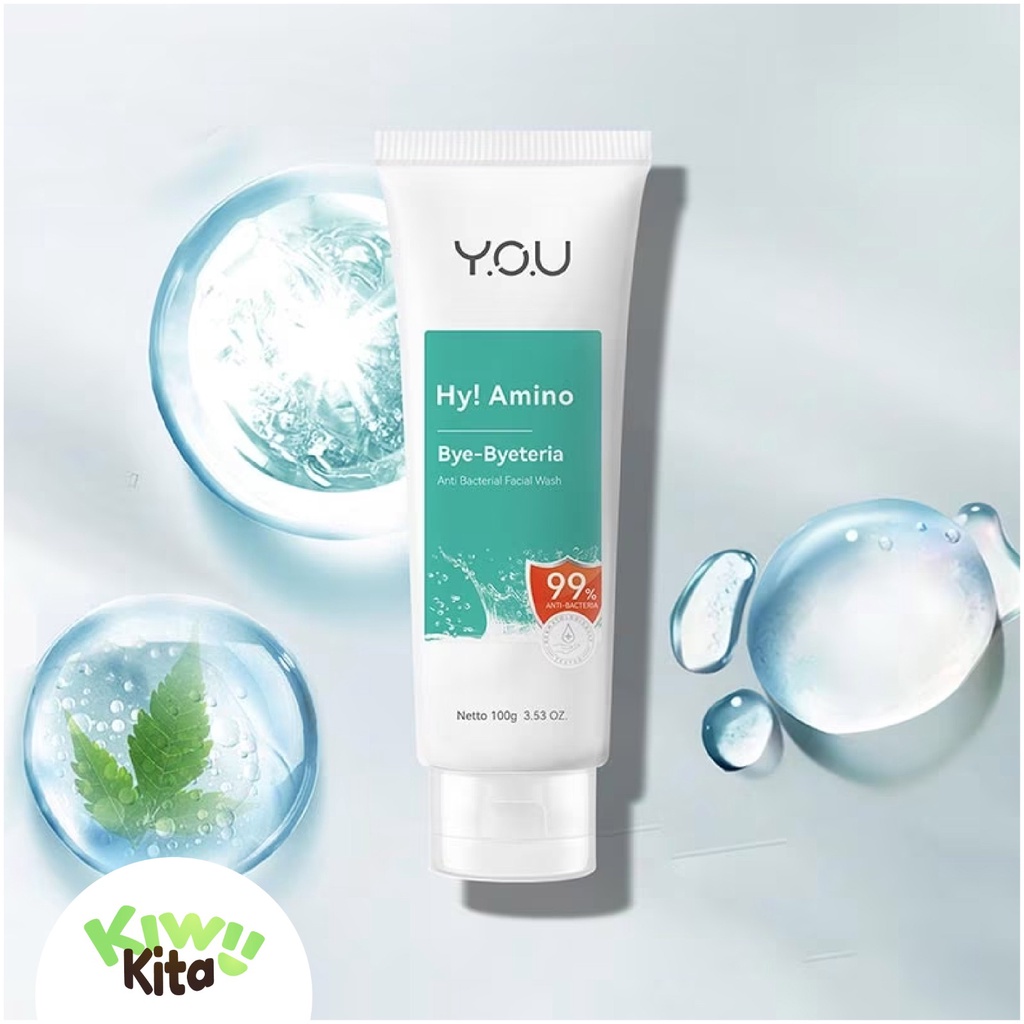 KITA KITA-YOU Hy! Amino Bye-Byeteria Anti Bacterial Facial Wash | Sabun Cuci Muka Anti Bakteri | Ponds Anti Bacterial Cosrx Facial Wash