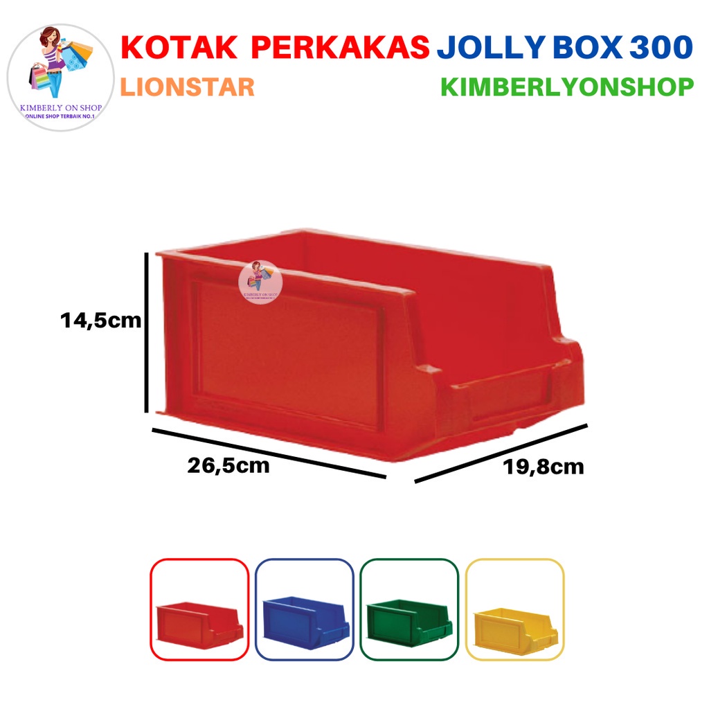 Kotak Tempat Perkakas Sparepart Case Serbaguna Jolly Box 300 Lion Star