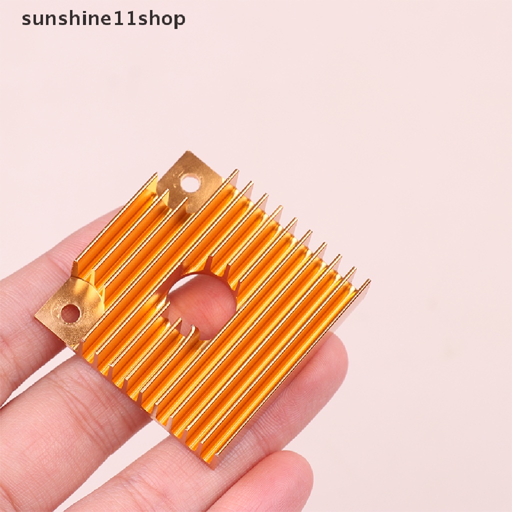 Sho 1Pc 40x40x10MM 3D Printer Motor Heatsink Hitam Gold Radiator Untuk Motor MK7/MK8 N