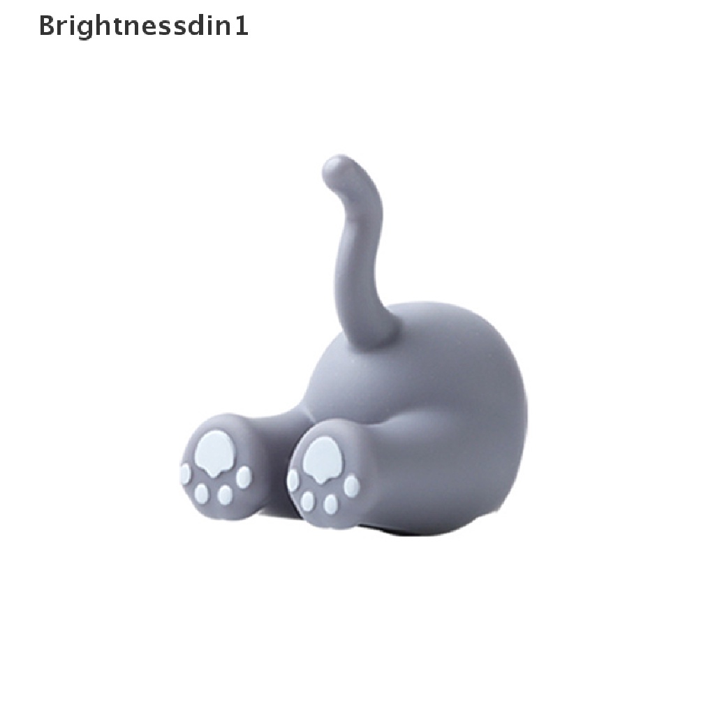 [Brightnessdin1] Animal Tail Hook Toothbrush Holder Non-marking Free Punch Self Adhesive Hooks Butik