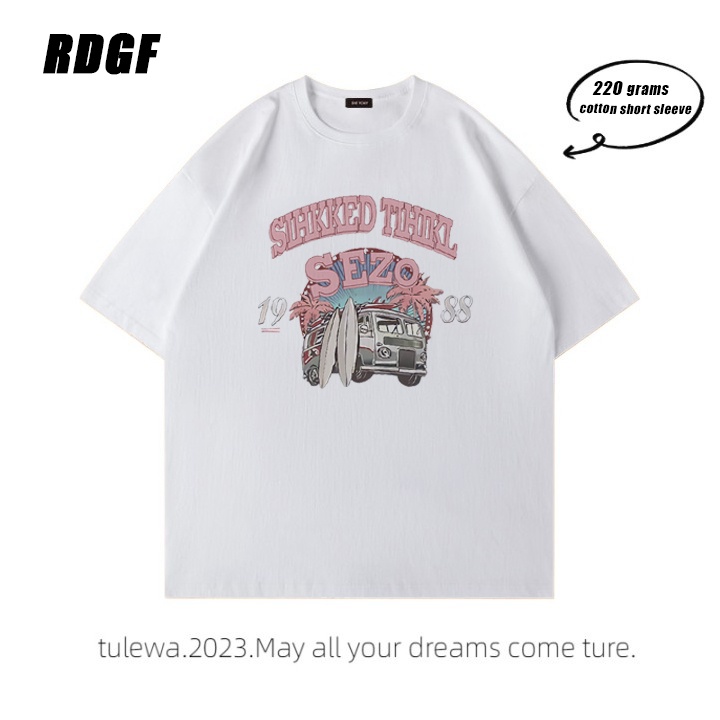 RDGF   T-shirt Oversize Car pakaian sederhana PRIA &amp; WANITA (UNISEX)