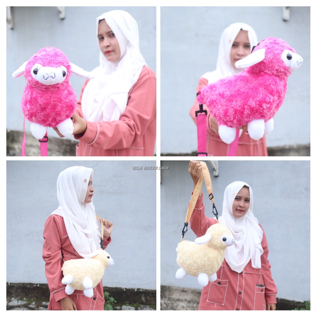 TAS BONEKA KAMBING MURAH, TERLARIS BISA COD