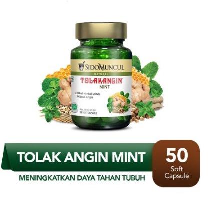 

● Sido Muncul Natural Tolak Angin Mint Soft Capsule 50 Kapsul ♪