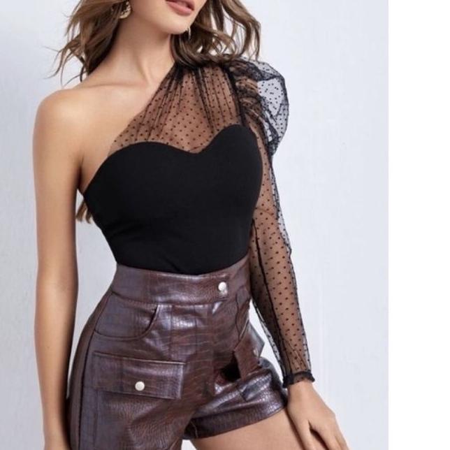 ● SUKMA-Falisha Atasan  One Shoulder Tile Dot ▲