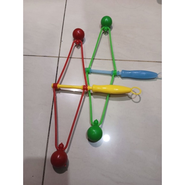 Lato Lato Gagang Ukuran 20cm  /Mainan Latto Bola Etek Etek Lato Lato Viral Tek Tek