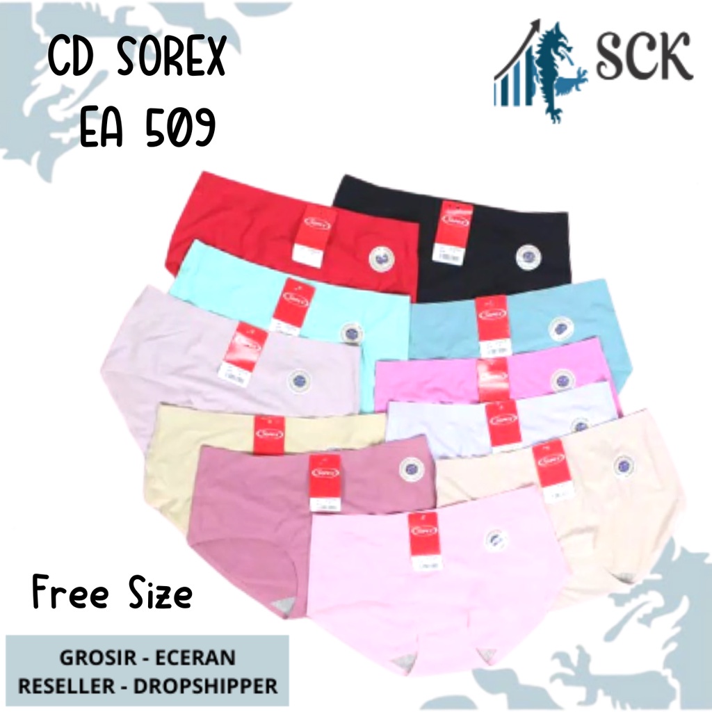 CD Wanita SOREX EA 509 Polos / Celana Dalam Seamless Tanpa Jahitan Tanpa Nyeplak / Pakaian Dalam Cewek - sckmenwear GROSIR