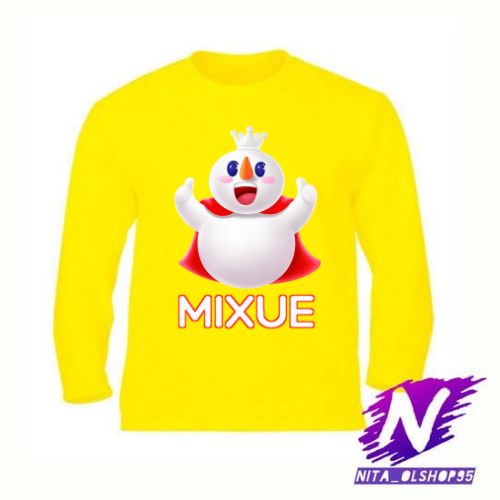 kaos anak lengan panjang mixue eskrim