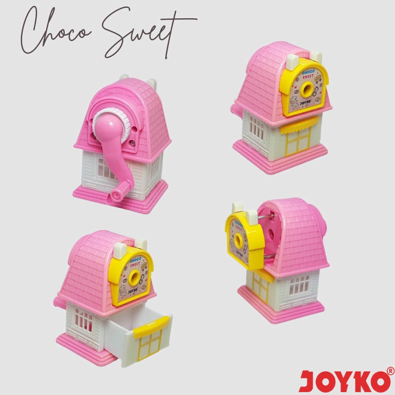 

Joyko Sharpener / Rautan / Serutan Meja / Putar A-20 Bentuk Rumah PINK