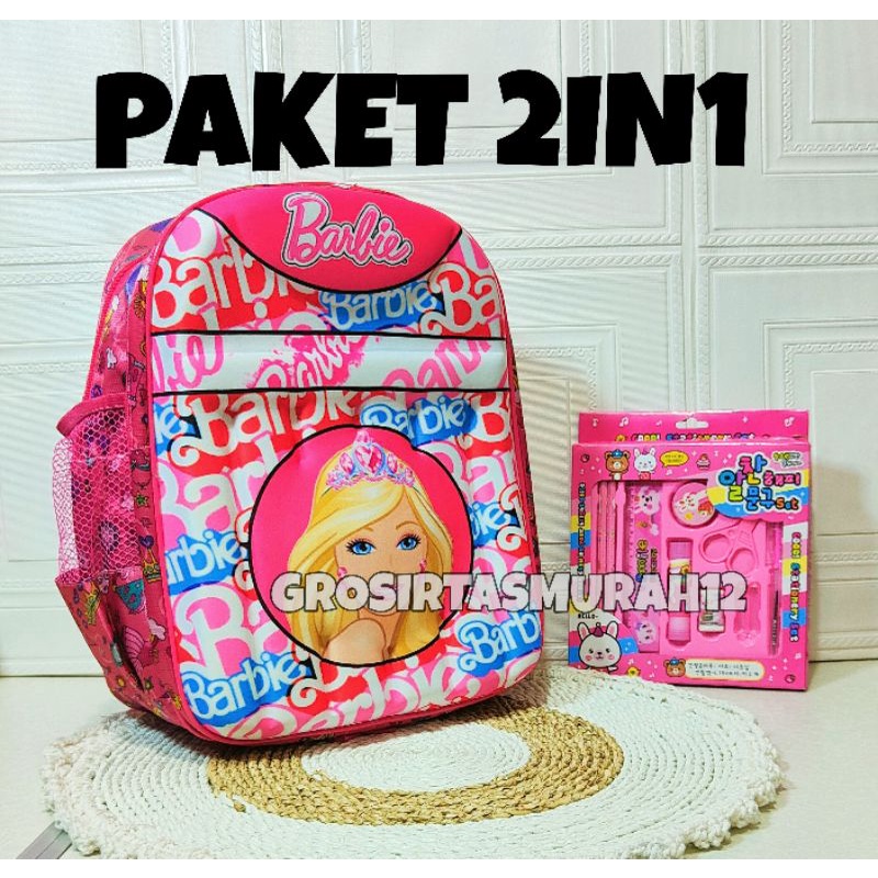 TAS BERBI TAS RANSEL ANAK PEREMPUAN/TAS SEKOLAH ANAK /TAS KARAKTER