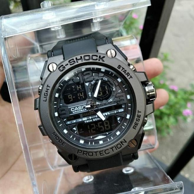 TERMURAH Jam Tangan Pria G Shock GST-8600 Metal Full Black Tampilah Mewah Murah & Elegan Bonus Tas d