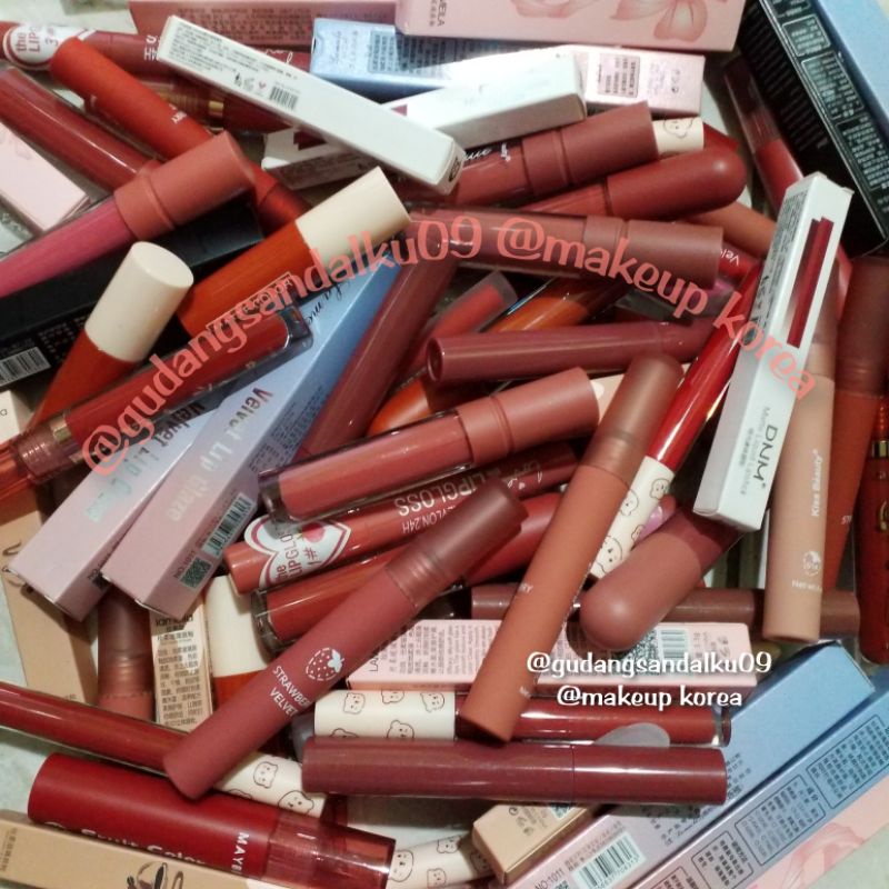PAKET USAHA Lipstick - Lipstik - Lipcream - Lipmatte - Lipvelvet - Lipgloss