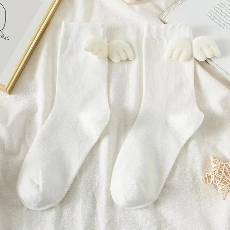 ⭐️𝐈𝐇𝐒 𝟖𝟕𝟕 𝐋𝐚𝐦𝐩𝐮𝐧𝐠⭐️Kaos Kaki Sekolah Anak Perempuan Karakter Sayap Angel Import