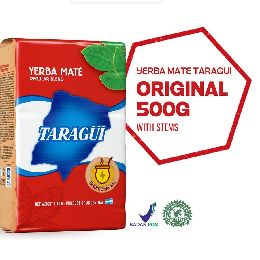 

♖ Taragui Yerba Mate Original with stems 500g | Teh Botanikal Argentina ♦