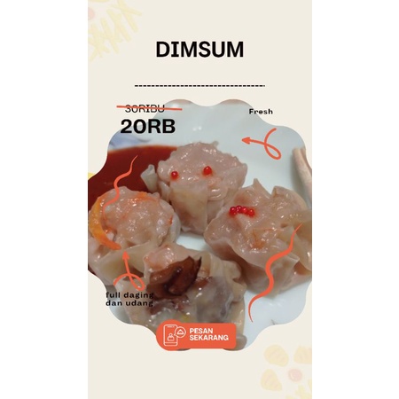 

Frozen Dimsum ayam udang | Dimsum frozen | Dimsum halal fresh