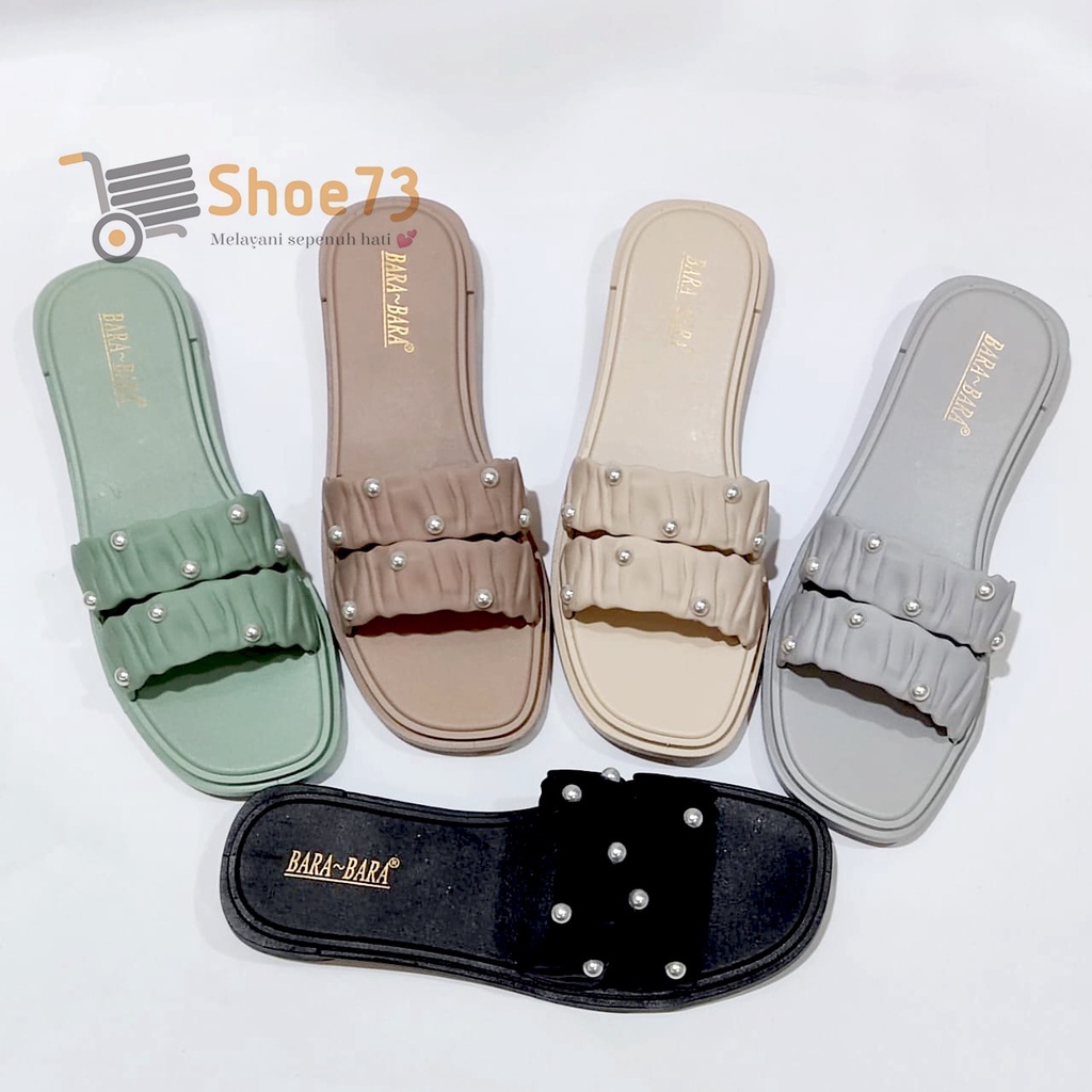 BARA BARA JSL 2205 -8 SIZE 36-40 ORIGINAL l Sandal Selop jelly wanita l Sendal kokop cewek impor