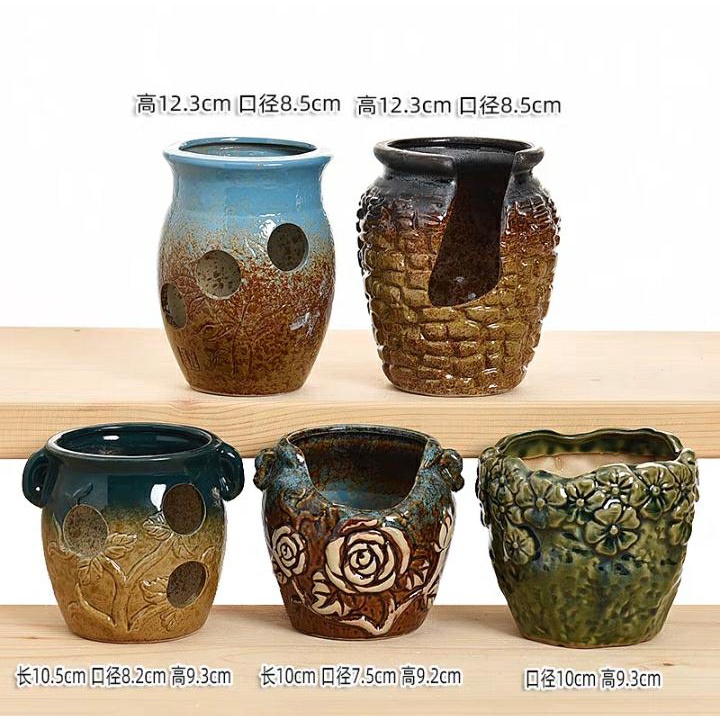 Pot Keramik Glossy untuk arrange sukulen