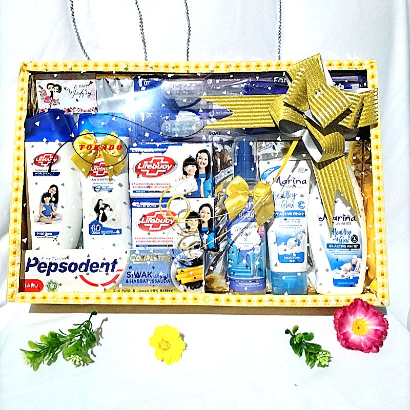 paket seserahan / mahar / hantaran perlengkapan mandi life marina