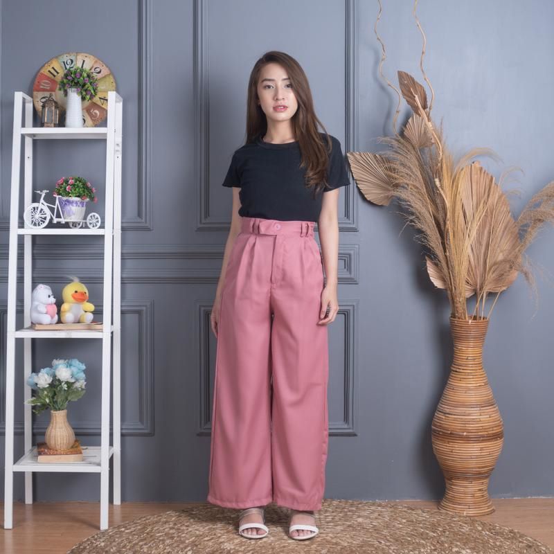 ZASKIYA - GAIA PANT - Celana Trouser Loose Pants