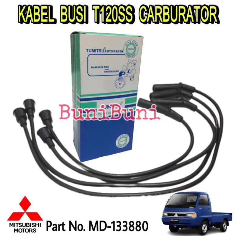 KABEL BUSI Untuk Mobil Mitsubishi T120SS Carburator - 1 Set