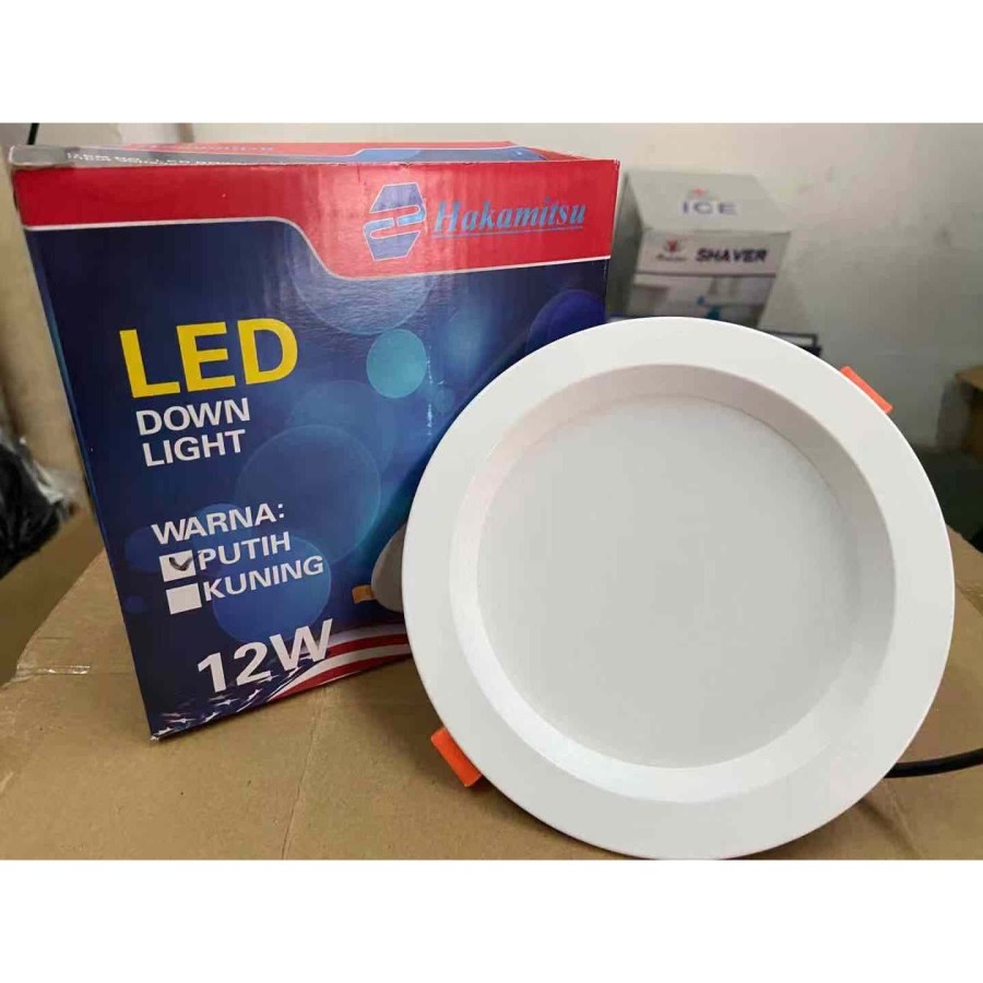 Lampu Downlight LED Panel White Putih Warm White Kuning 5w 7w 9w 12w 15w 18w Bulat Inbow 5 7 9 12 15 18 w watt