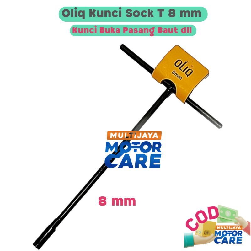 Kunci Sock T8 T10 T12 T14 Hitam Panjang Murah High Quality