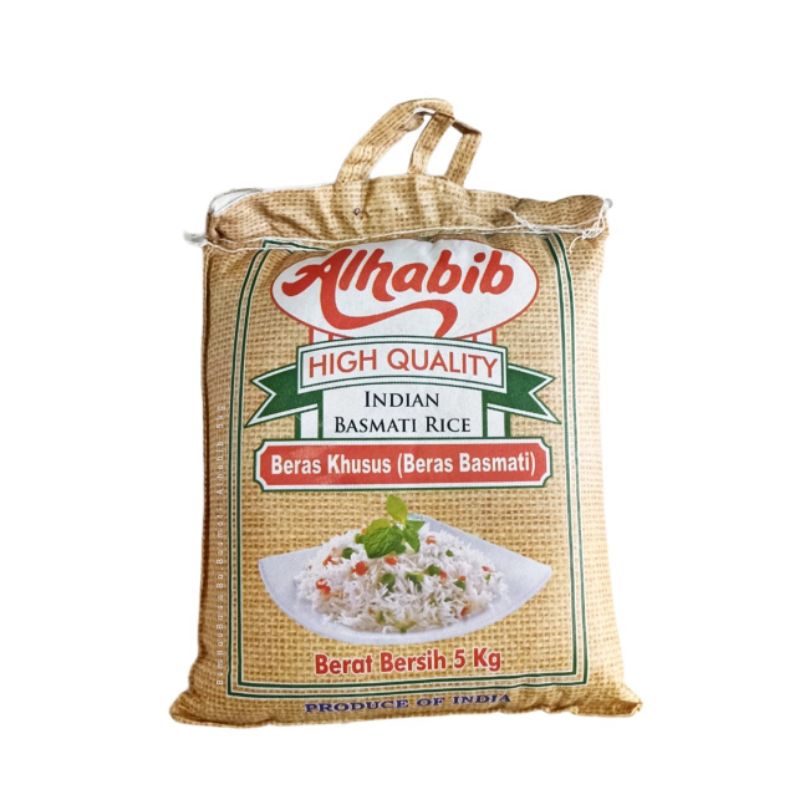 Jual Beras Basmati Alhabib Kemasan Asli 5 kg Shopee Indonesia