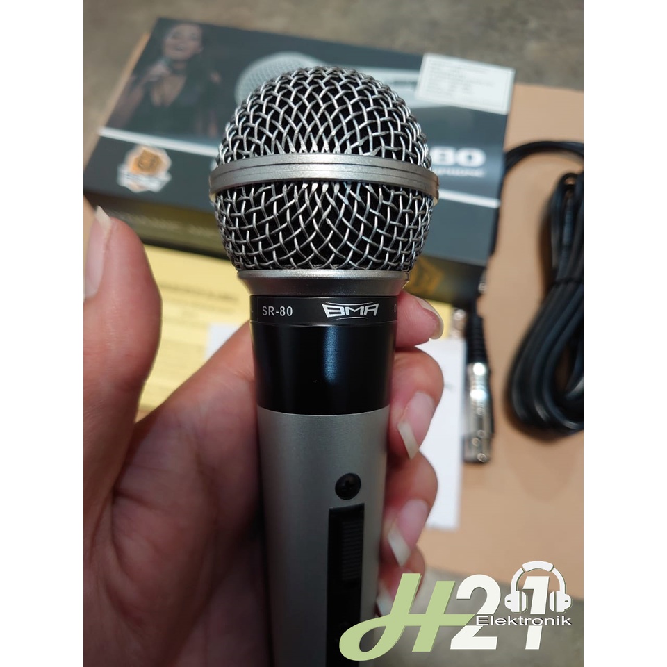 Mic BMA SR 80 Microphone Vokal BMA SR 80 Mik BMA SR 80 Untuk Vokal Best Seller