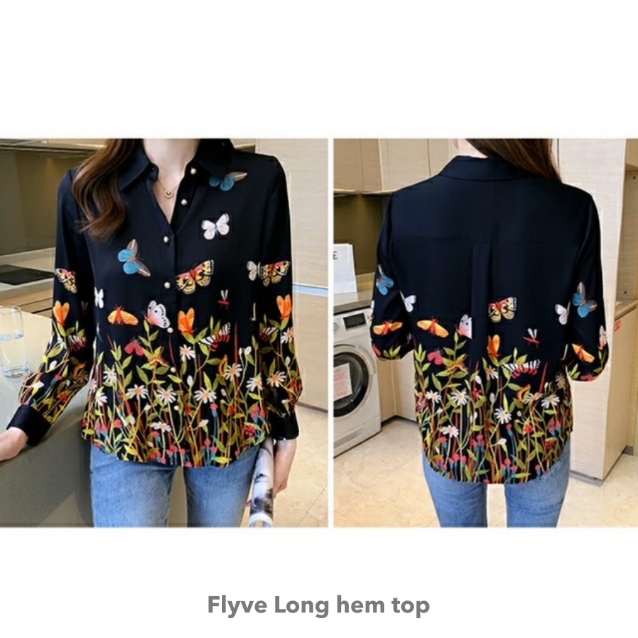 Flyve long hem top - Thejanclothes