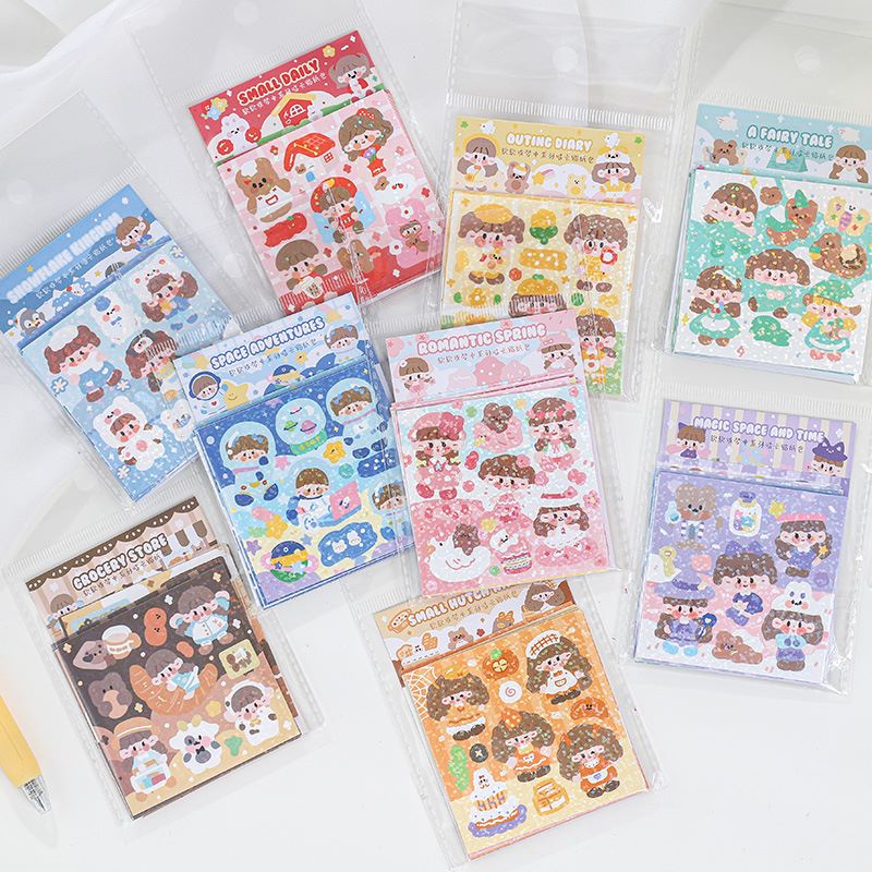 

[HARU] Play Dream Series Sticker Journaling Diary Scrapbook Cute Little Girl DIY